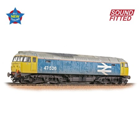 35-421SF - Class 47/4 47526 BR Blue (Large Logo) [W]