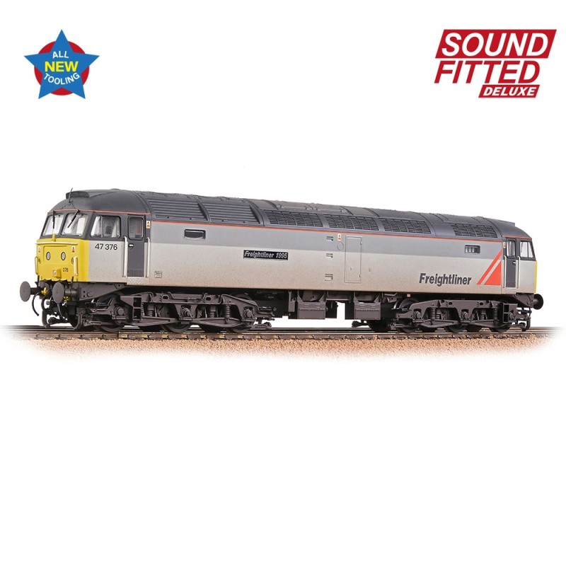 35-430SFX - Class 47/3 47376 'Freightliner 1995' Freightliner Grey [W]