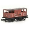 E87540 - BR 20T 'Shark' Ballast Plough Brake Van BR Bauxite (Departmental)