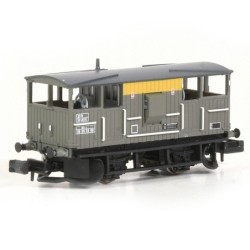 E87542 - BR 20T 'Shark' Ballast Plough Brake Van BR Engineers Grey & Yellow