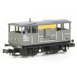 E87542 - BR 20T 'Shark' Ballast Plough Brake Van BR Engineers Grey & Yellow