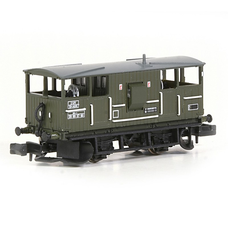 E87543 - BR 20T 'Shark' Ballast Plough Brake Van BR Departmental Olive Green