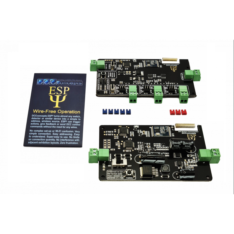 DCC-ESP.Set - ESP® Starter Set - 1x 3-Output DCC Transmitter & 1x Wireless DCC Receiver Unit