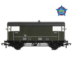 38-918 - SE&CR 25T 'Dance Hall' Brake Van BR Departmental Olive Green