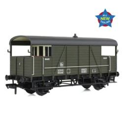 38-918 - SE&CR 25T 'Dance Hall' Brake Van BR Departmental Olive Green