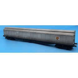 HEL-5023 - 5023 - OO Gauge Cargowaggon IWB Bogie Van Colas/Tarmac Grey - Weathered