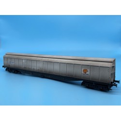 HEL-5023 - 5023 - OO Gauge Cargowaggon IWB Bogie Van Colas/Tarmac Grey - Weathered