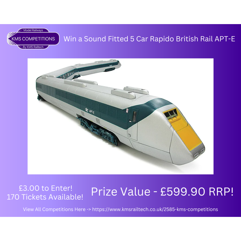 KMS-COMPS-10 - Win a Sound Fitted 5 Car Rapido British Rail APT-E