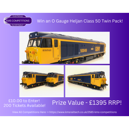 KMS-COMPS-1 - Win an O Gauge Heljan Class 50 GBRF Twin Pack!