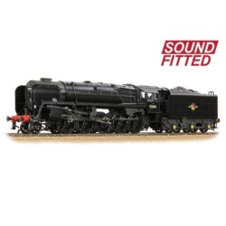 32-859BSF - BR Standard 9F with BR1F Tender 92184 BR Black (Late Crest)