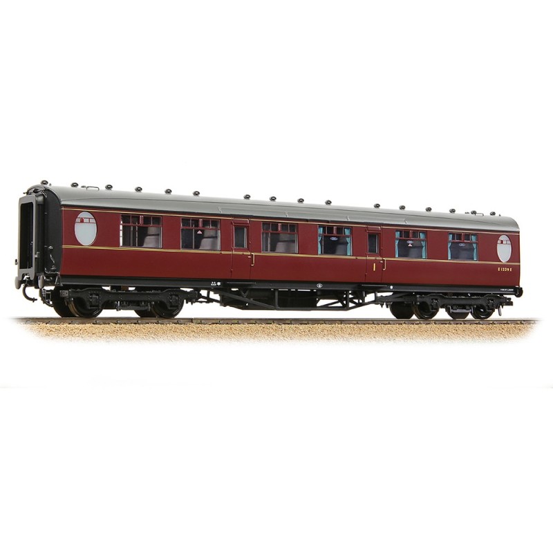 34-412A - LNER Thompson Composite Corridor BR Maroon