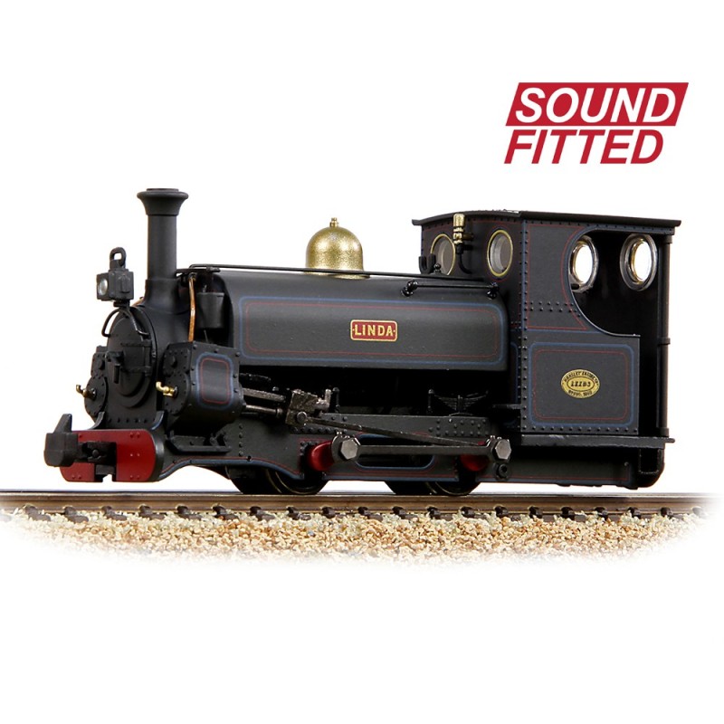 391-127SF - Main Line Hunslet 0-4-0ST 'Linda' Penrhyn Quarry Lined Black (Late) [W]