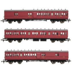 E86014 - LSWR Cross Country 3-Coach Pack BR Crimson
