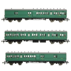 E86015 - LSWR Cross Country 3-Coach Pack BR (SR) Green