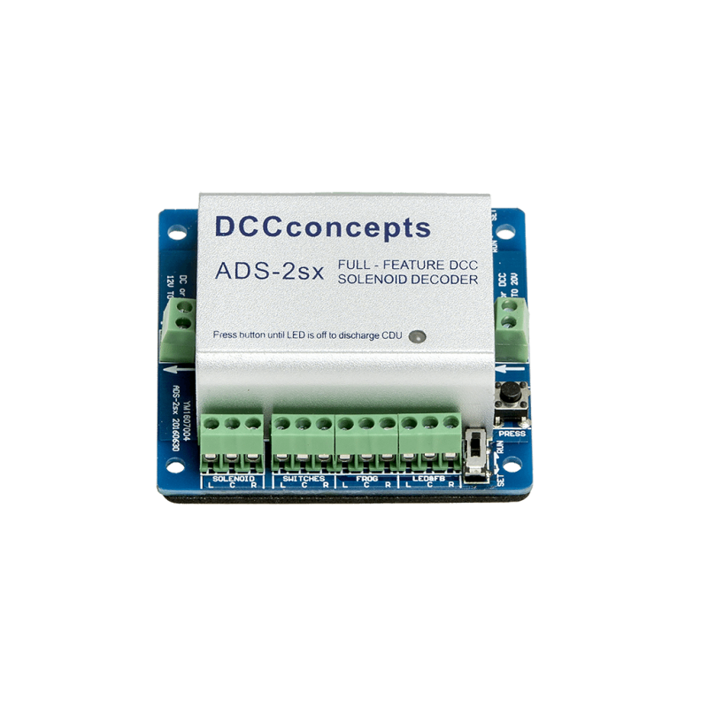 DCD-ADS-2sx - 2 Channel Accessory Decoder CDU Solenoid Drive & Digital Relay SX