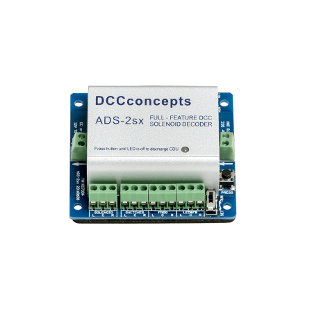 DCD-ADS-2sx - 2 Channel Accessory Decoder CDU Solenoid Drive & Digital Relay SX