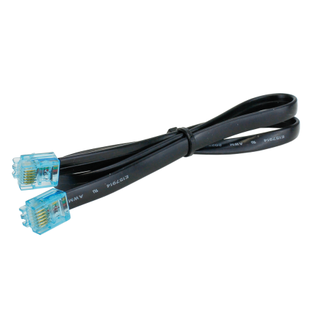 DCD-CAC - 6-wire Flat Cable w/RJ12 Connectors (500mm)