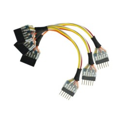 DCD-HZ66.3 - NEM651 6 Pin Plug to 6 Pin Socket Harness (3 Pack)
