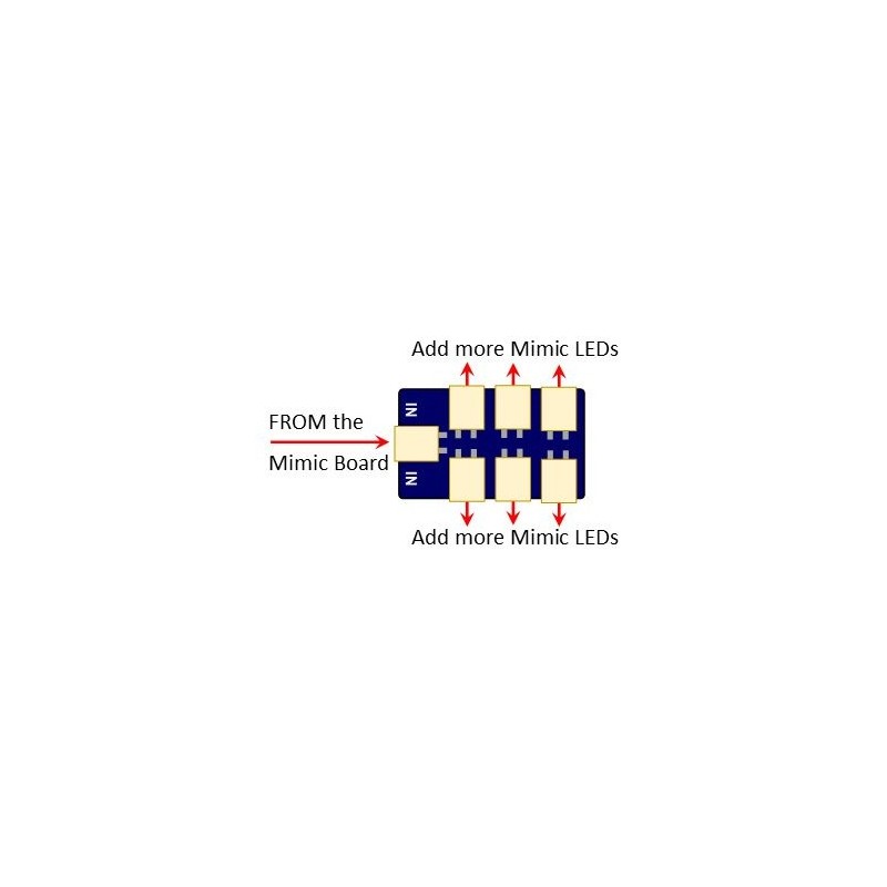 DCD-MMA3 - Multiple Mimic LED Connector (3 pack)