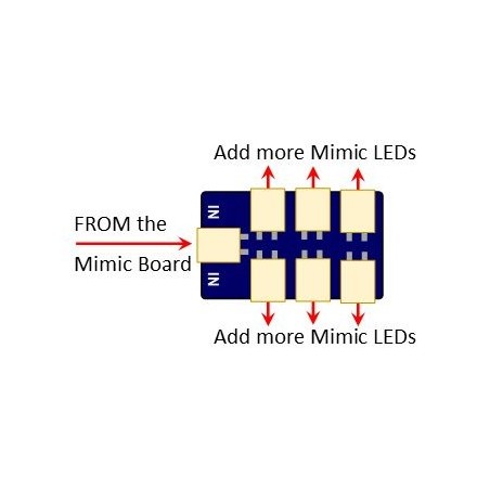 DCD-MMA3 - Multiple Mimic LED Connector (3 pack)