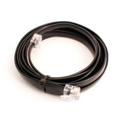 DCD-RJ12.3m - 6-wire Flat Cable w/RJ12 Connectors (3m) (suitable for use with all NCE systems)