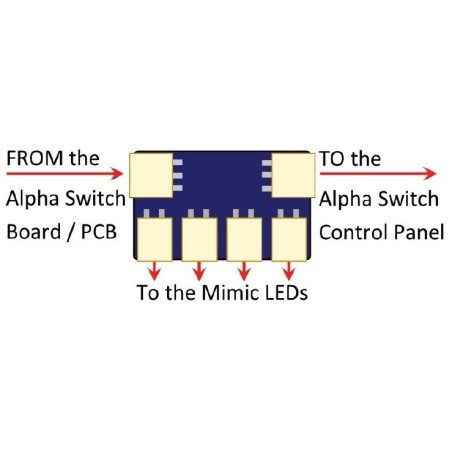 DCD-SMA3 - Alpha to Mimic LED Adapters