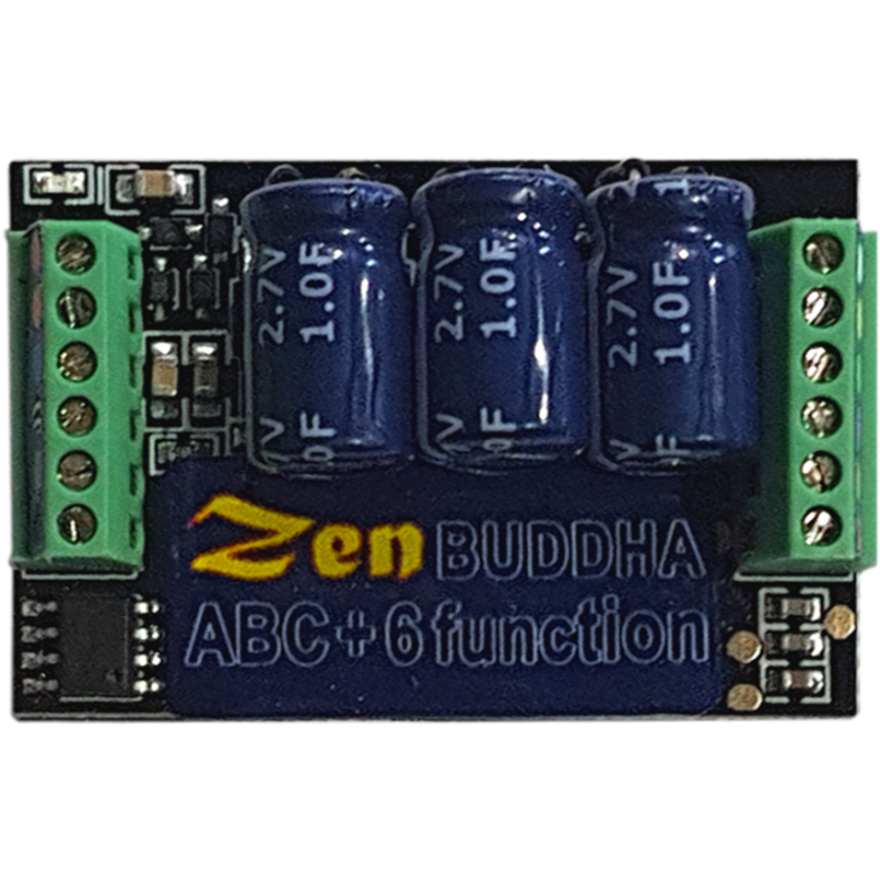 DCD-ZBHP.6 - Zen Black "Buddha" Decoder: O and large scale. Up to 5 amps. 6 fn. Built-in high power stay alive.