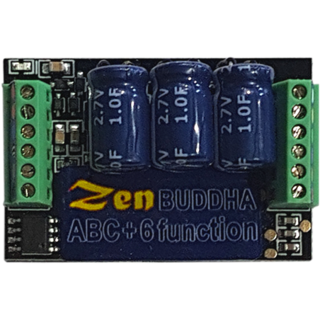 DCD-ZBHP.6 - Zen Black "Buddha" Decoder: O and large scale. Up to 5 amps. 6 fn. Built-in high power stay alive.