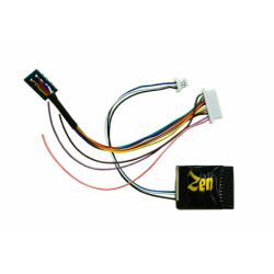 DCD-ZN218.6 - Zen Black Decoder: 21 pin MTC and 8 pin connection. 6 full power functions.