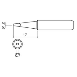 DCS-T1.2D - T-1.2D Tip (for DCS-ST2065D, ST60, ST80 & AT689A)