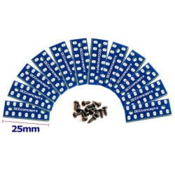 DCW-12PCB - Installation PCBs 25x10mm (w/Screws) (12 Pack)