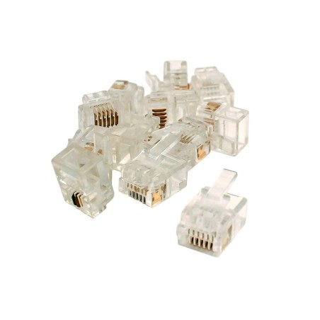 DCW-6P6C-12 - 6P6C Connectors (For DCC Data Bus) (12 Pack)