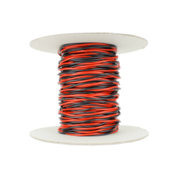 DCW-TW25-1.5 - Twisted Bus Wire  25m of 1.5mm (15g) Twin Red/Black