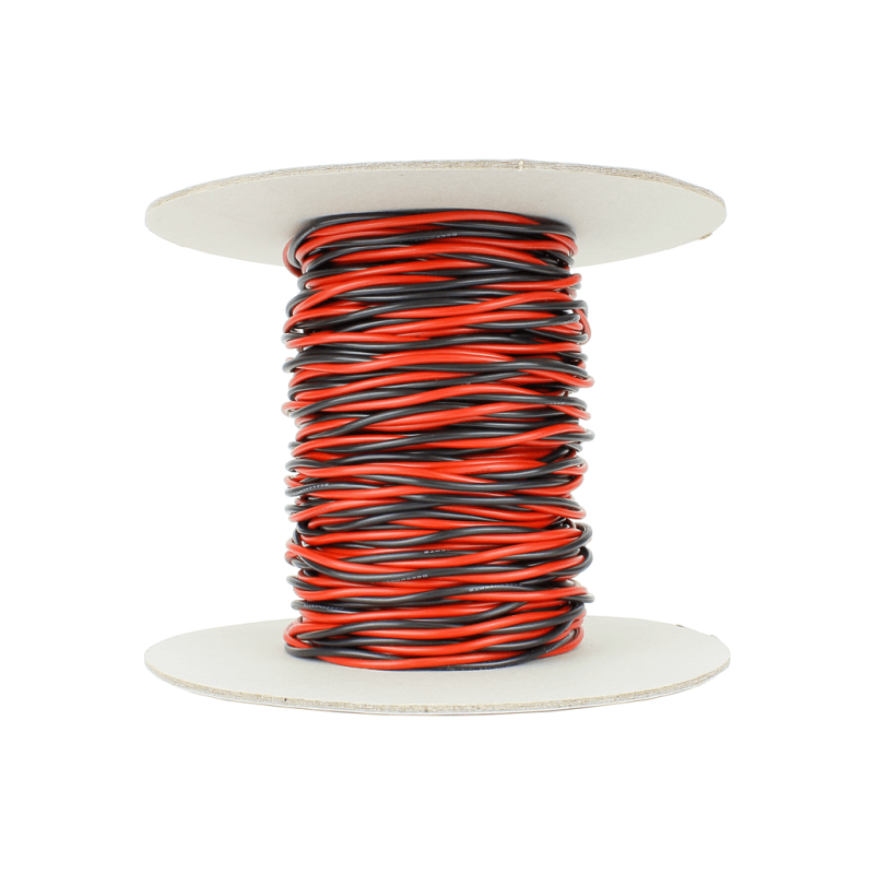 DCW-TW25-1.5 - Twisted Bus Wire  25m of 1.5mm (15g) Twin Red/Black