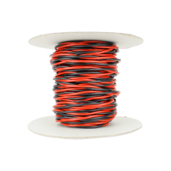 DCW-TW25-2.5 - Twisted Bus Wire  25m of 2.5mm (13g) Twin Red/Black