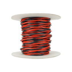 DCW-TW25-3.5 - Twisted Bus Wire 25m of 3.5mm (11g) Twin Red/Black