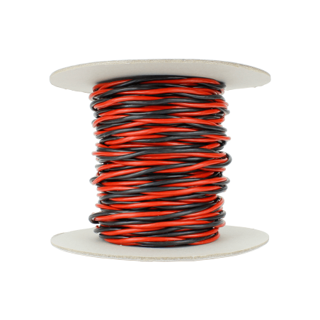 DCW-TW25-3.5 - Twisted Bus Wire 25m of 3.5mm (11g) Twin Red/Black