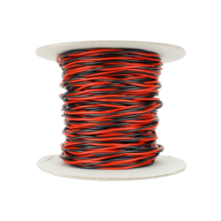 DCW-TW50-1.5 - Twisted Bus Wire 50m of 1.5mm (15g) Twin Red/Black