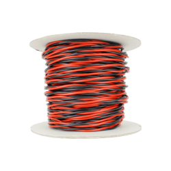 DCW-TW50-2.5 - Twisted Bus Wire 50m of 2.5mm (13g) Twin Red/Black