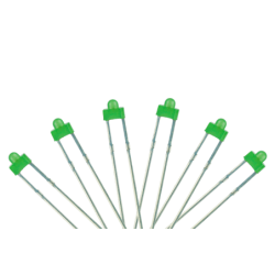 LED-GRD - Panel Dot Type 6x 1.8mm (w/resistors) Green