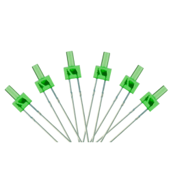 LED-GRT - Tower Type 6x 2mm (w/resistors) Green