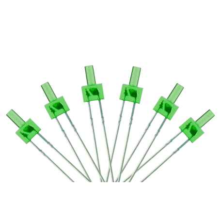 LED-GRT - Tower Type 6x 2mm (w/resistors) Green