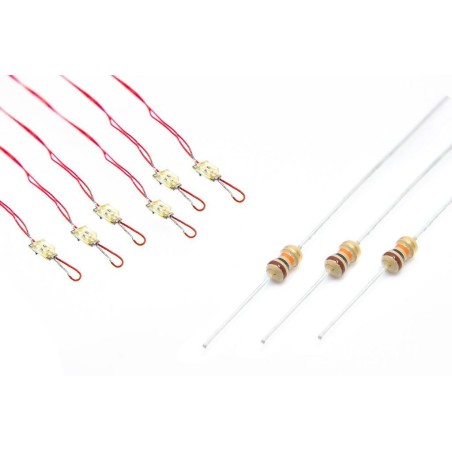 LED-NLRD - NANOlight (w/resistors) 6x (1-Colour) Signal Red