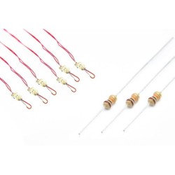 LED-NLRW - NANOlight (w/resistors) 6x (2-Colour) ProtoWhite/Red