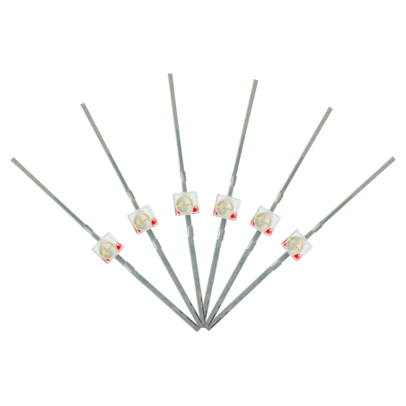 LED-RDM - Mini Butterfly Type 6x 1.6mm (w/resistors) Red