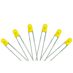 LED-YL3 - T1 Type 6x 3mm (w/Resistors) Yellow