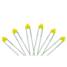 LED-YLD - Panel Dot Type 6x 1.8mm (w/resistors) Yellow