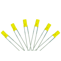 LED-YLF3 - Flat Front Type 6x 3mm (w/Resistors) Signal Yellow
