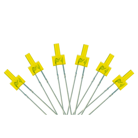 LED-YLT - Tower Type 6x 2mm (w/resistors) Yellow