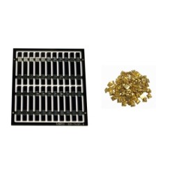 LM-TK2 - Legacy Models - 20x Pre-Etched Sleepers 1.6mm (4mm scale) + 20 Brass Chairs